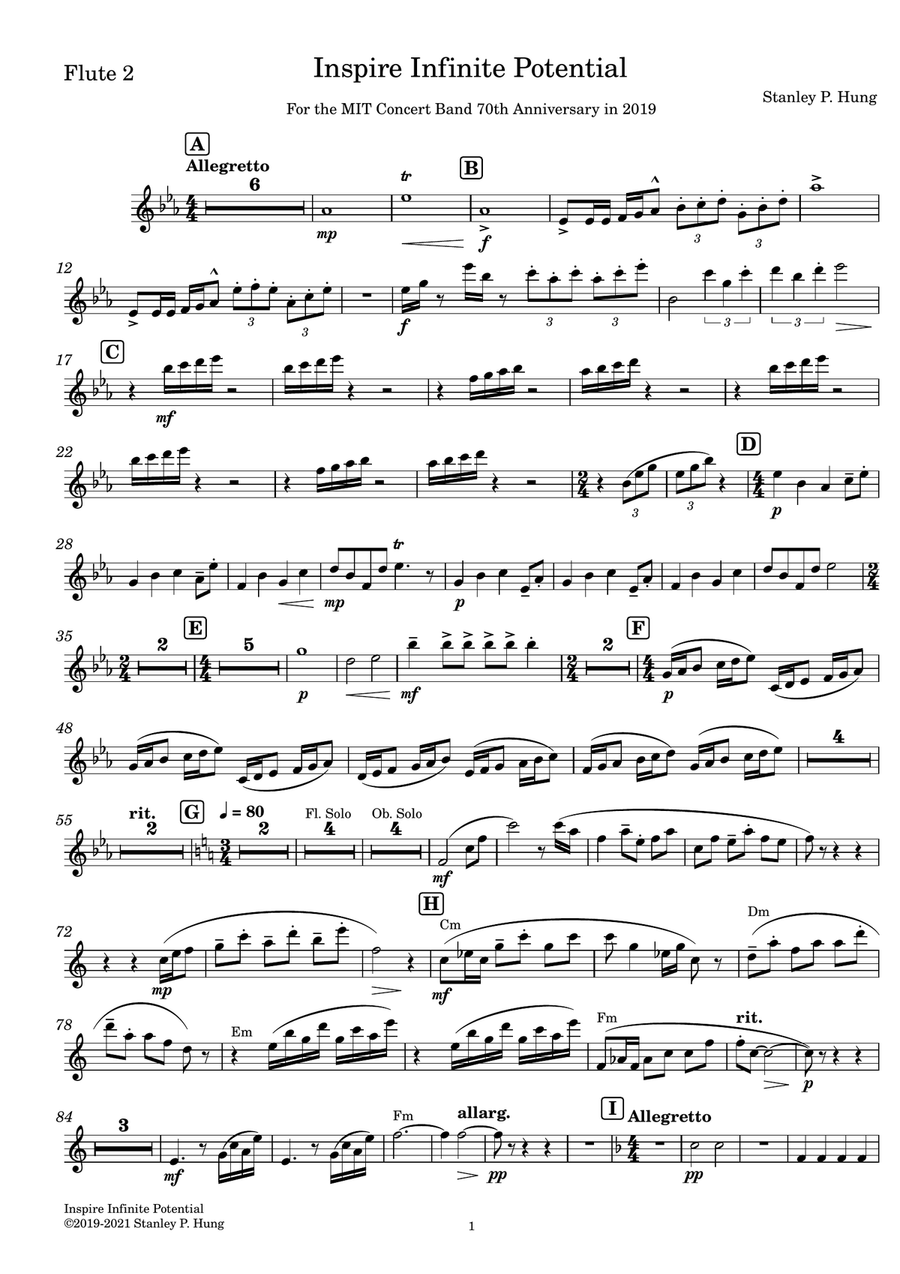 Inspire Infinite Potential ( Set of Parts ) Concert Band scores gallery preview page 6