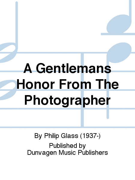 A Gentlemans Honor From The Photographer