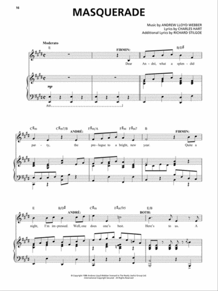 The Phantom of the Opera Voice scores gallery preview page 4