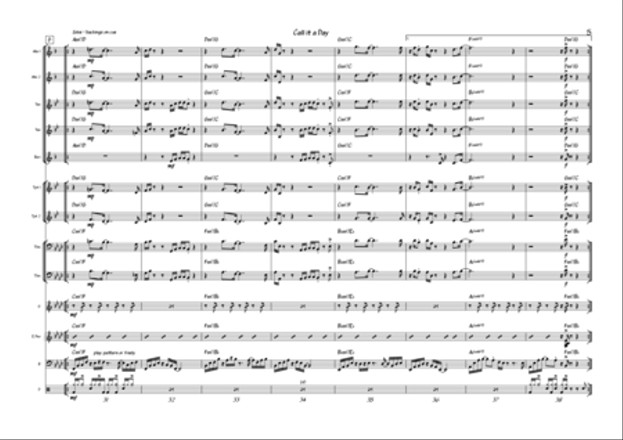 Call it a Day Jazz Ensemble scores gallery preview page 5