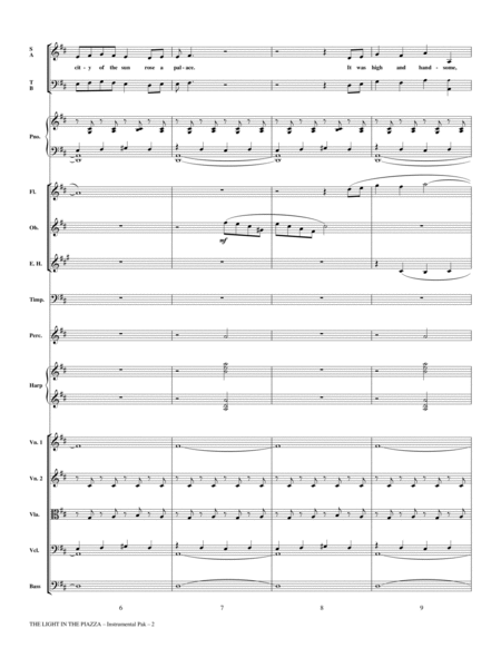 The Light In The Piazza (Choral Highlights) (arr. John Purifoy) - Full Score