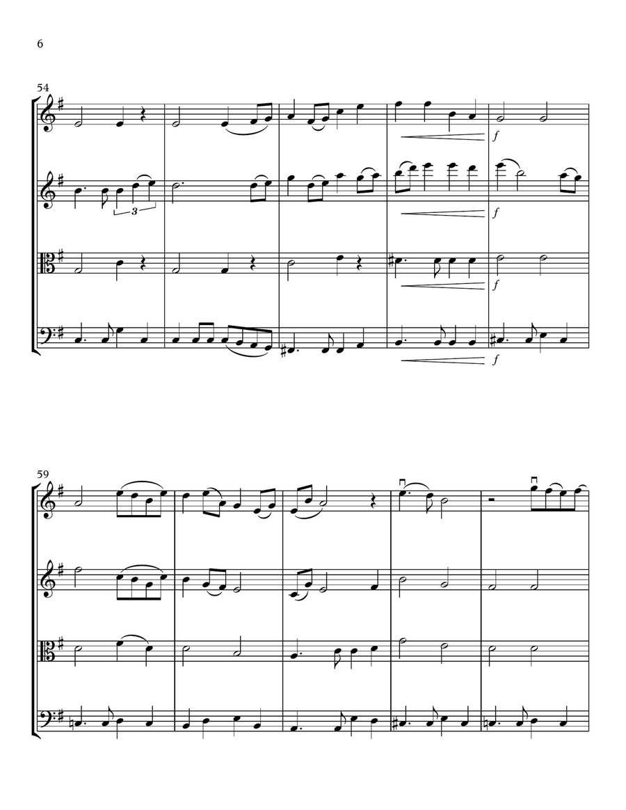 Love String Quartet scores gallery preview page 6