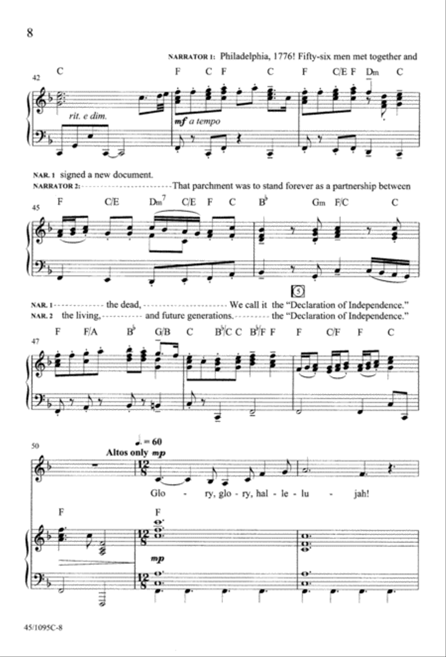 What Price Freedom? 4-Part scores gallery preview page 10