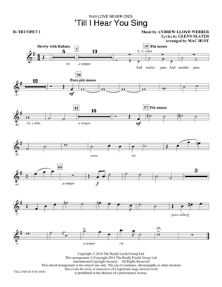 'Till I Hear You Sing (from Love Never Dies) (arr. Mac Huff) - Bb Trumpet 1