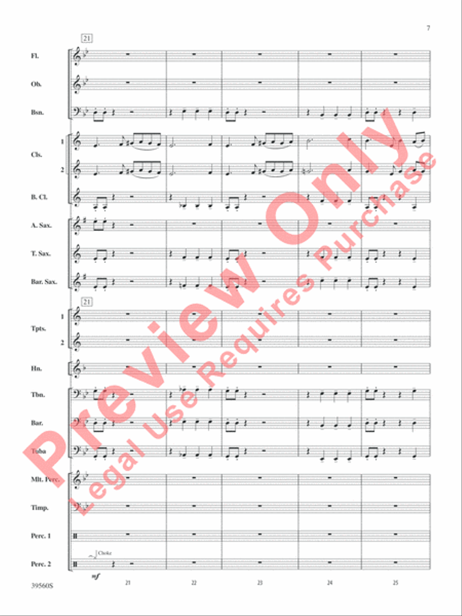 Pyramid of the Sun Pyramid of the Sun Concert Band scores gallery preview page 7