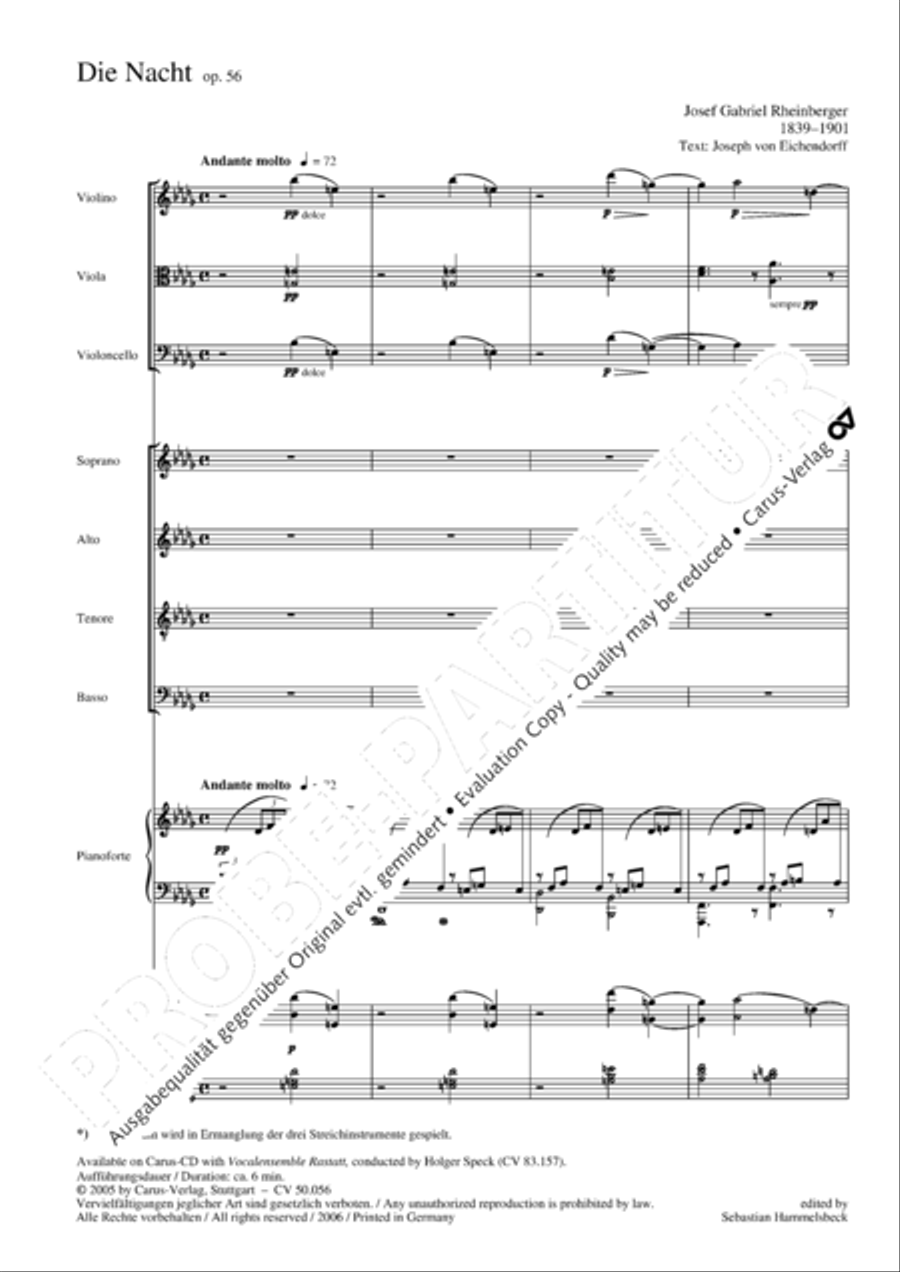 Die Nacht 4-Part scores gallery preview page 3