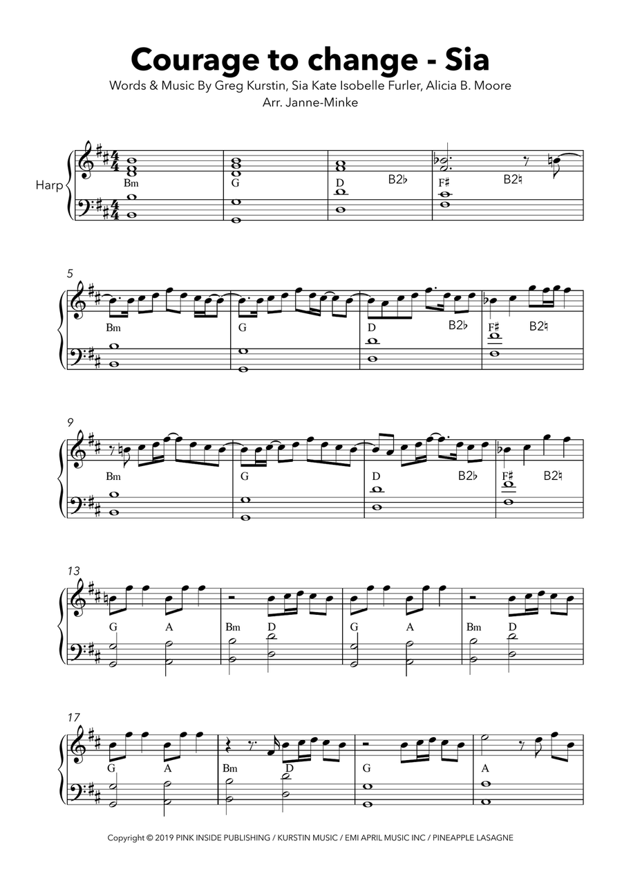 Courage Harp scores gallery preview page 2