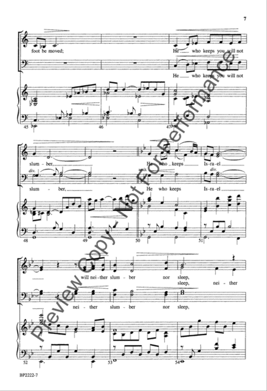 I Lift My Eyes (Psalm 121) 4-Part scores gallery preview page 7