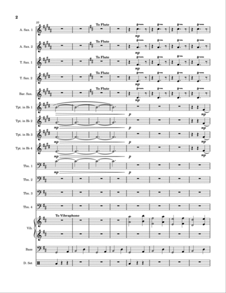 Ocean Wide, Canyon Deep Jazz Ensemble scores gallery preview page 3