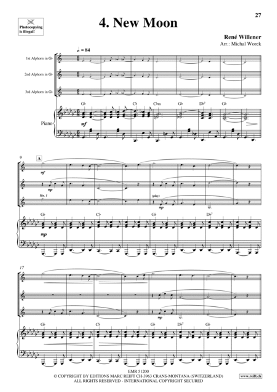 20 Alphorn Trios Volume 2 Brass Trio scores gallery preview page 9