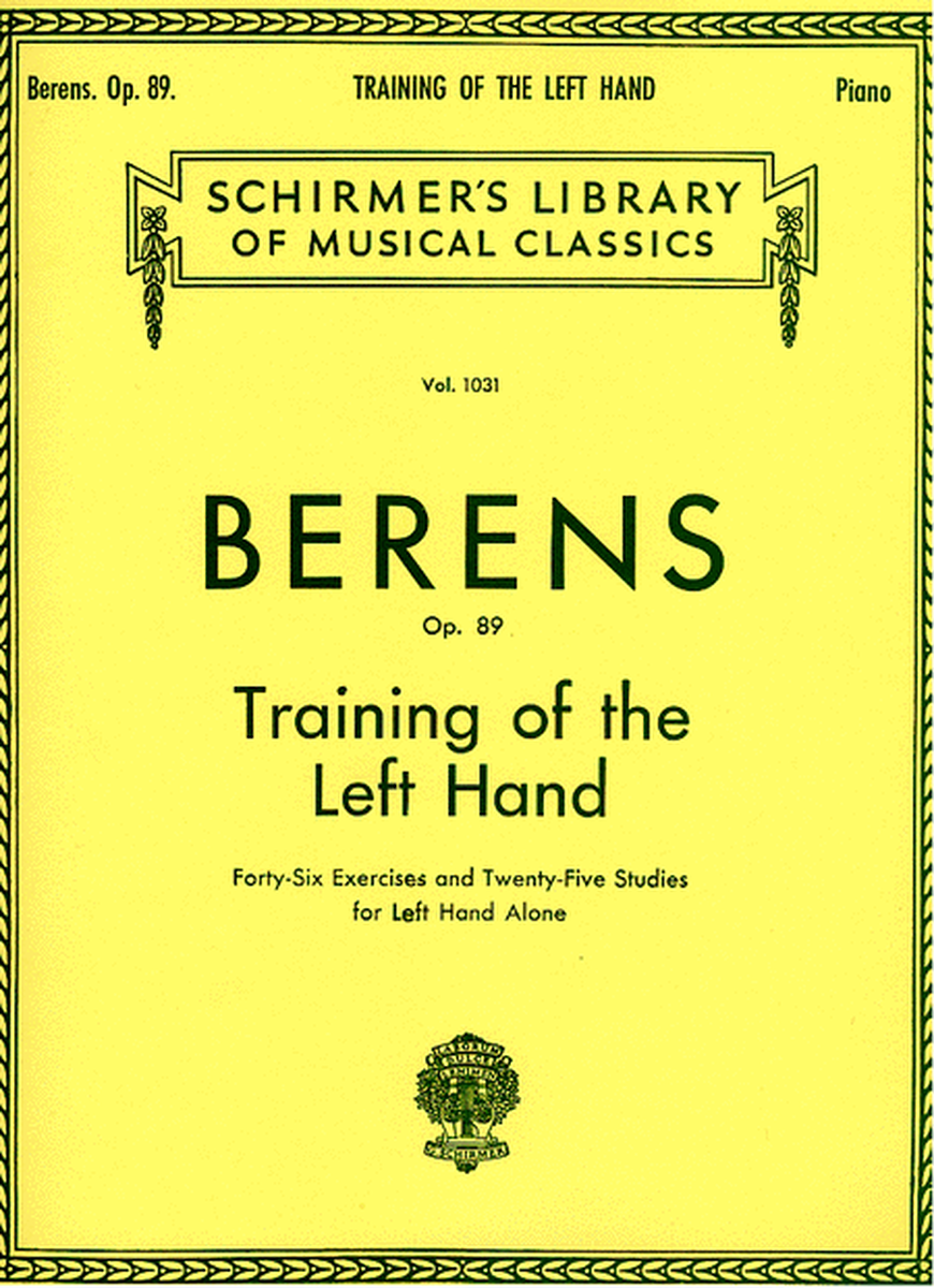 Training of the Left Hand, Op. 89