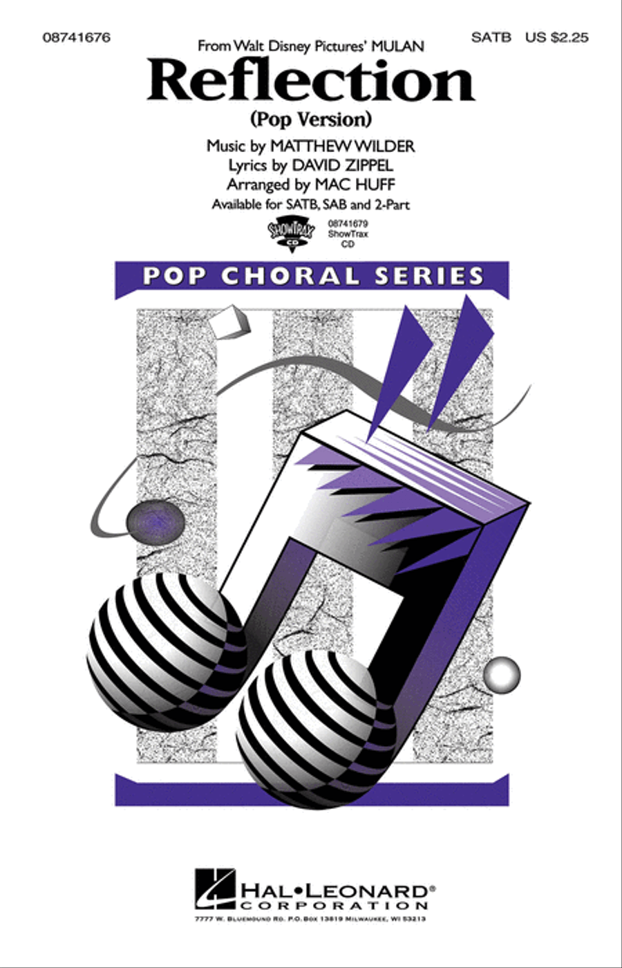 Reflection (Pop Version) 4-Part scores gallery preview page 1