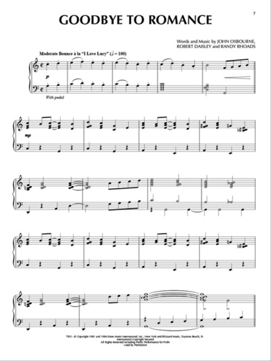 Ozzy Osbourne - All Jazzed Up! Piano Solo scores gallery preview page 4
