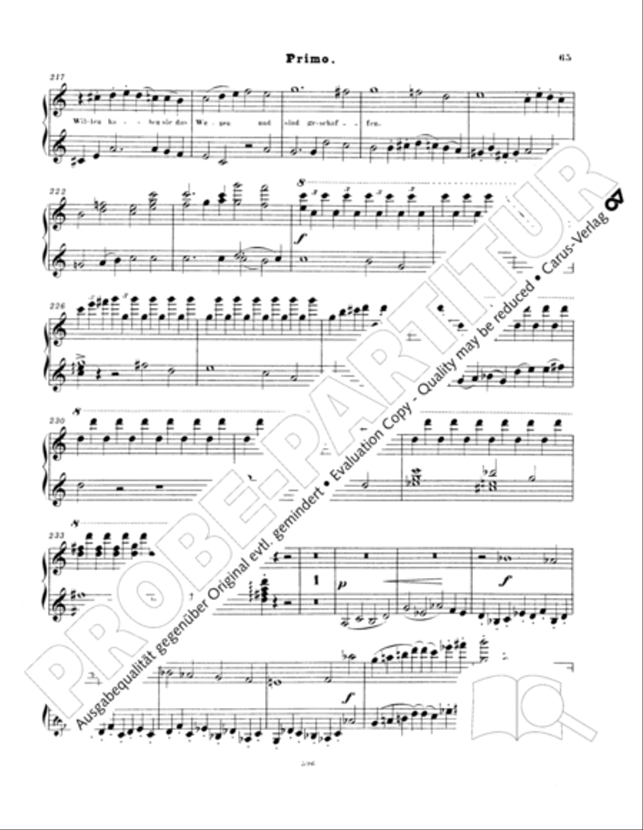 Ein Deutsches Requiem (German Requiem) Piano Duet scores gallery preview page 74