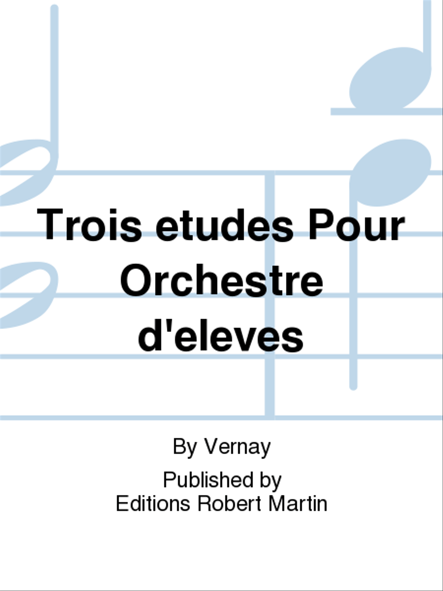 Études (3) pour orchestre d'élèves PO+PS Orchestra scores gallery preview page 1