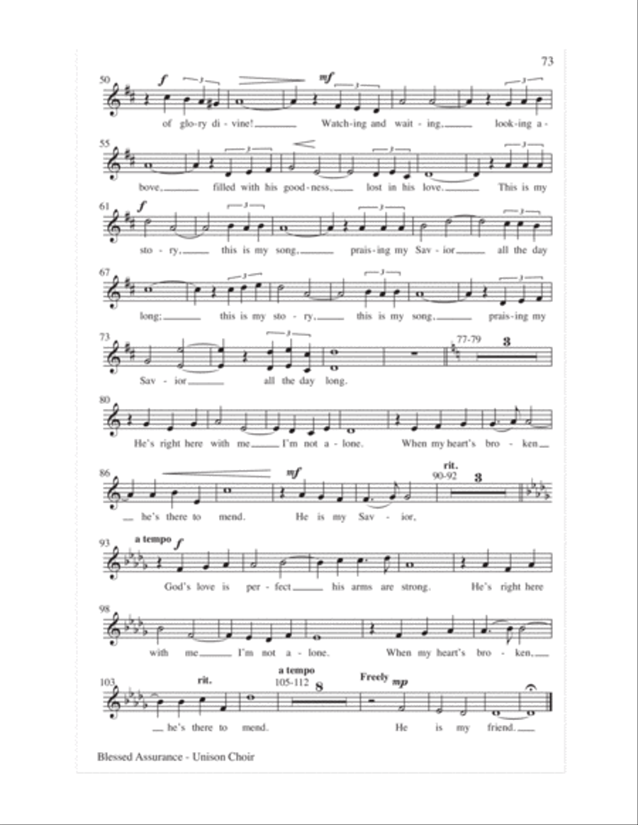 Let the Children Sing 4-Part scores gallery preview page 75
