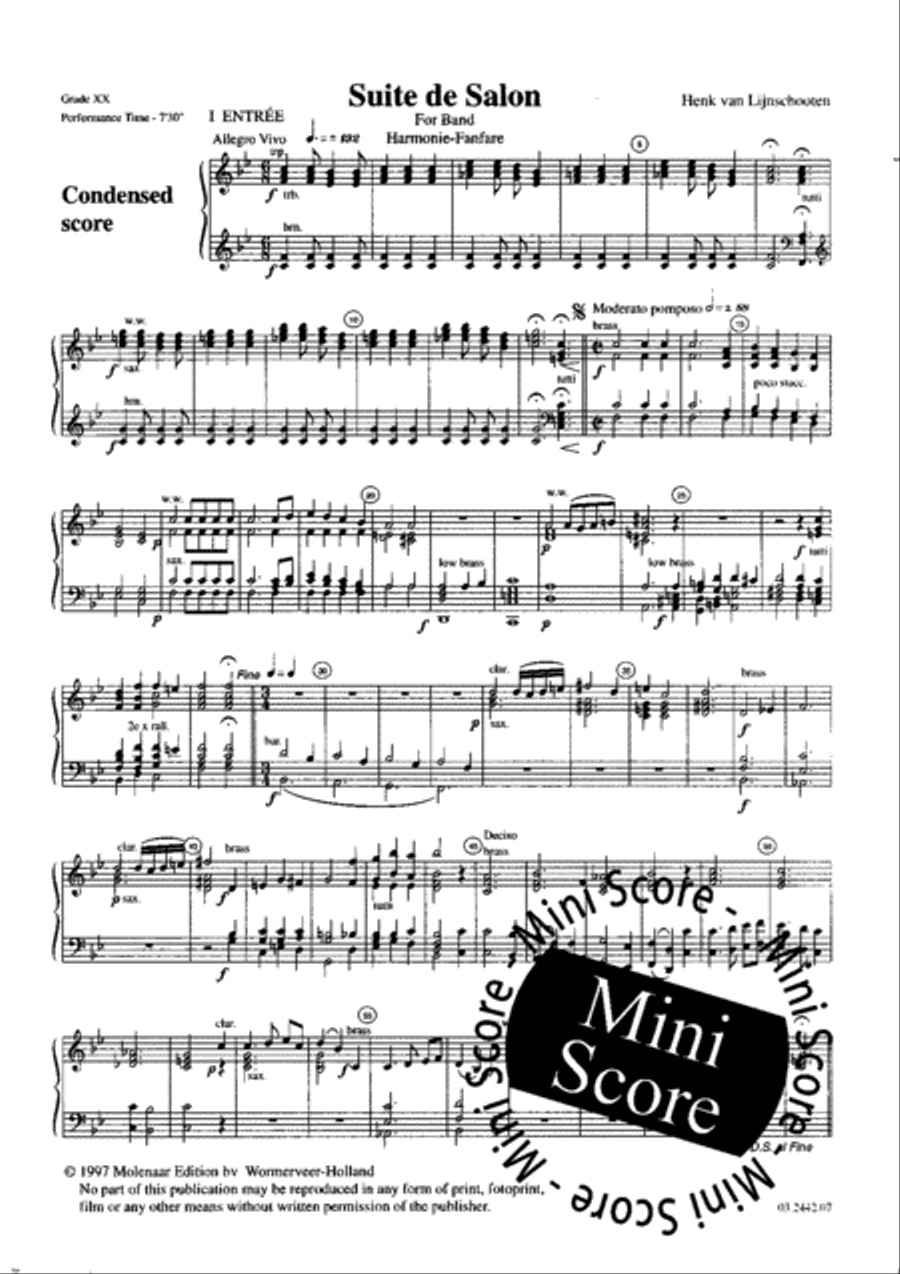 Suite de Salon Suite de Salon Concert Band scores gallery preview page 32