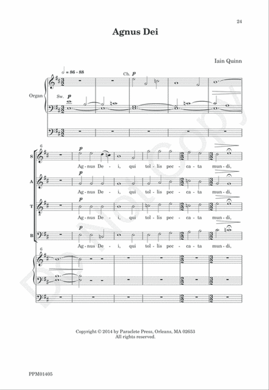 Mass Mass 4-Part scores gallery preview page 26