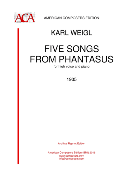 [WeiglK] Five Songs from Phantasus