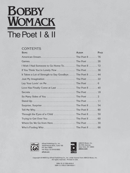 Bobby Womack -- The Poet / The Poet II