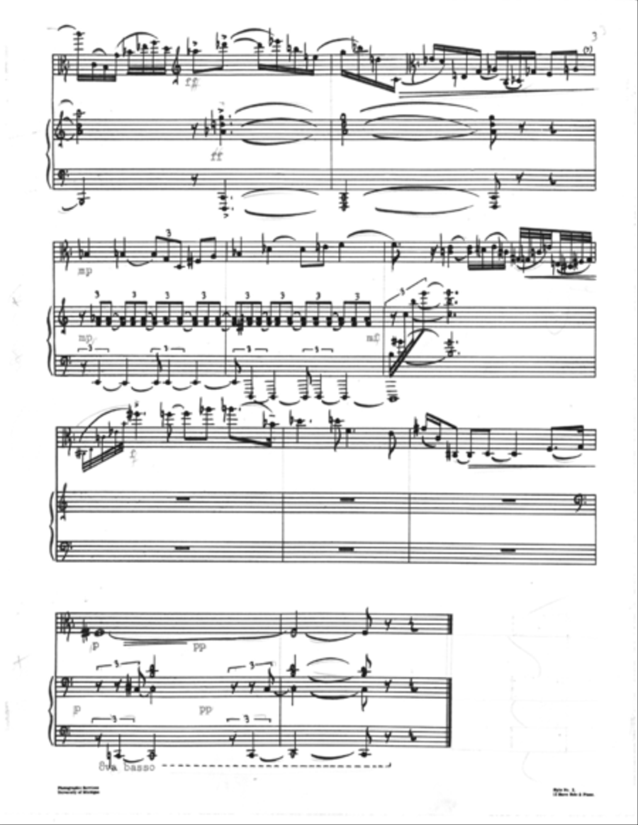 [Bassett] Sonata for Viola and Piano Piano scores gallery preview page 5