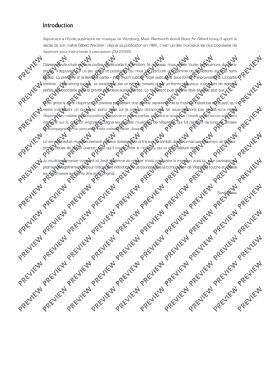 Blues for Gilbert Piano Accompaniment scores gallery preview page 5