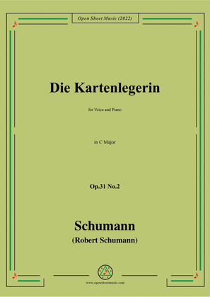 Book cover for Schumann-Die Kartenlegerin,Op.31 No.2,in C Major