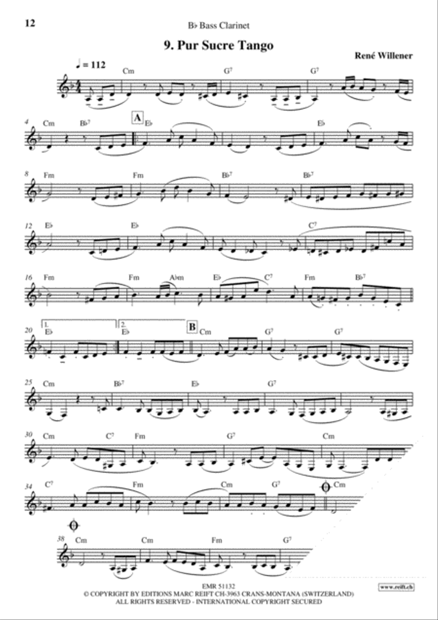 La Fete au Chalet Volume 3 Bass Clarinet scores gallery preview page 11