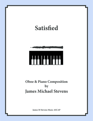Book cover for Satisfied - Oboe & Piano
