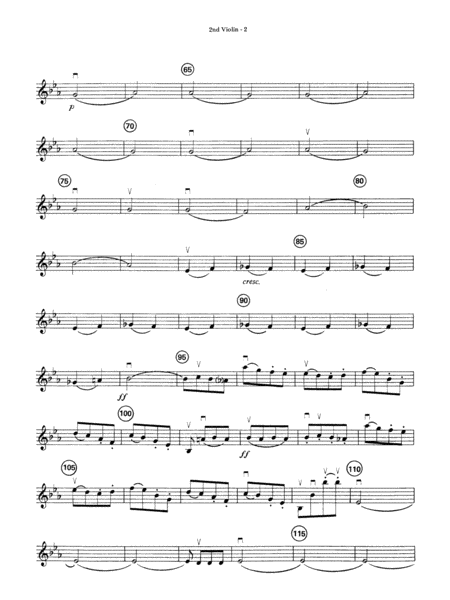Beethoven's Symphony No. 5, 1st Movement: 2nd Violin