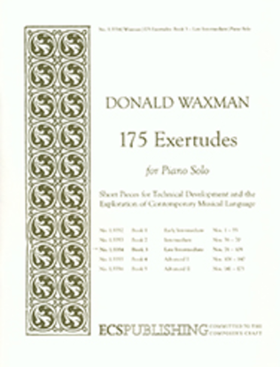 Book cover for 175 Exertudes, Book 3: Late Intermediate