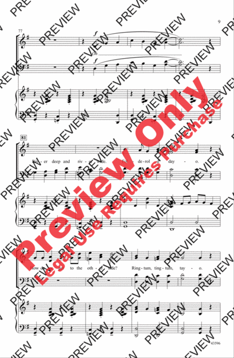 Pineywood Mountain Pineywood Mountain 4-Part scores gallery preview page 9