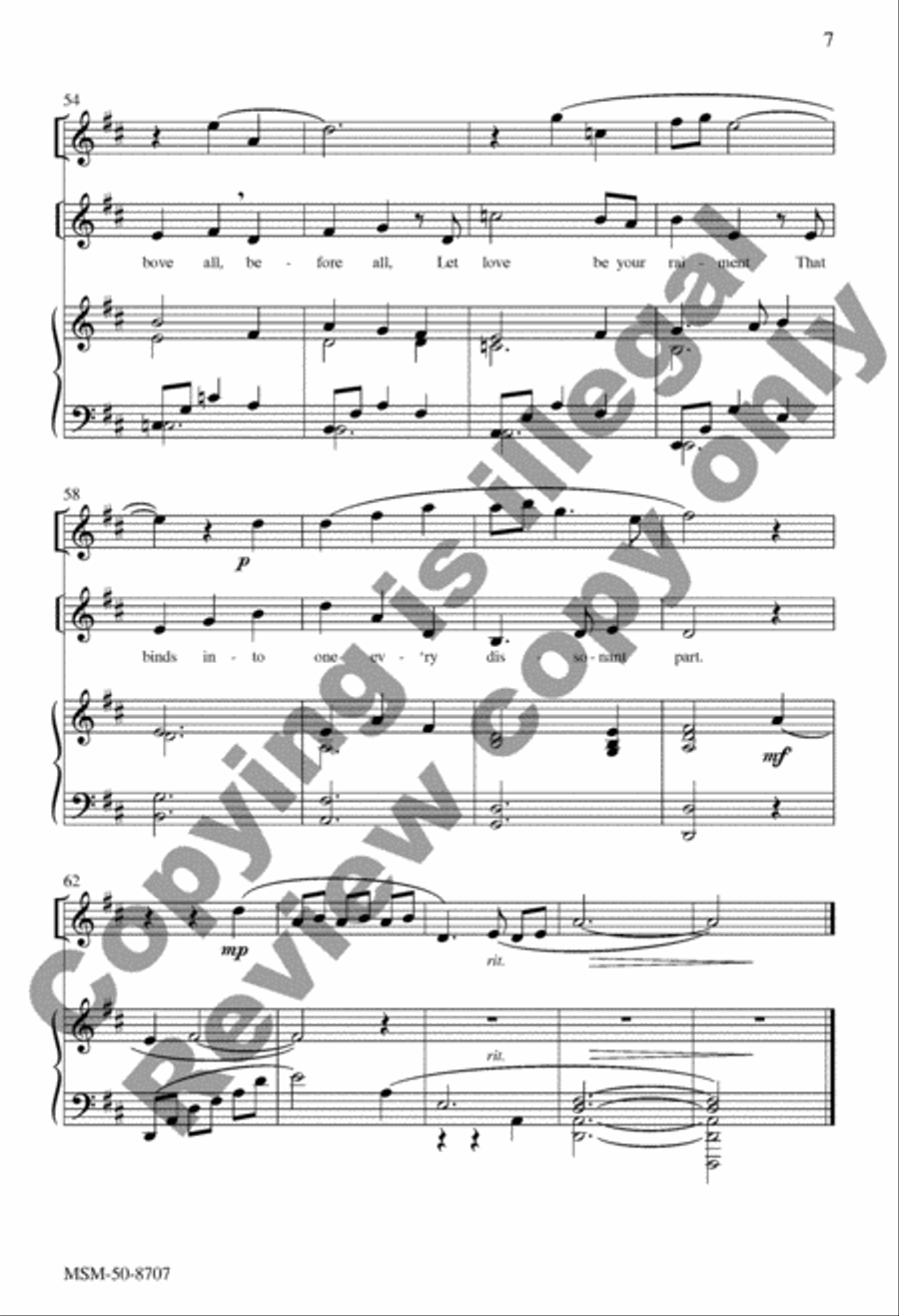 Beloved, God's Chosen Beloved, God's Chosen 2-Part scores gallery preview page 8