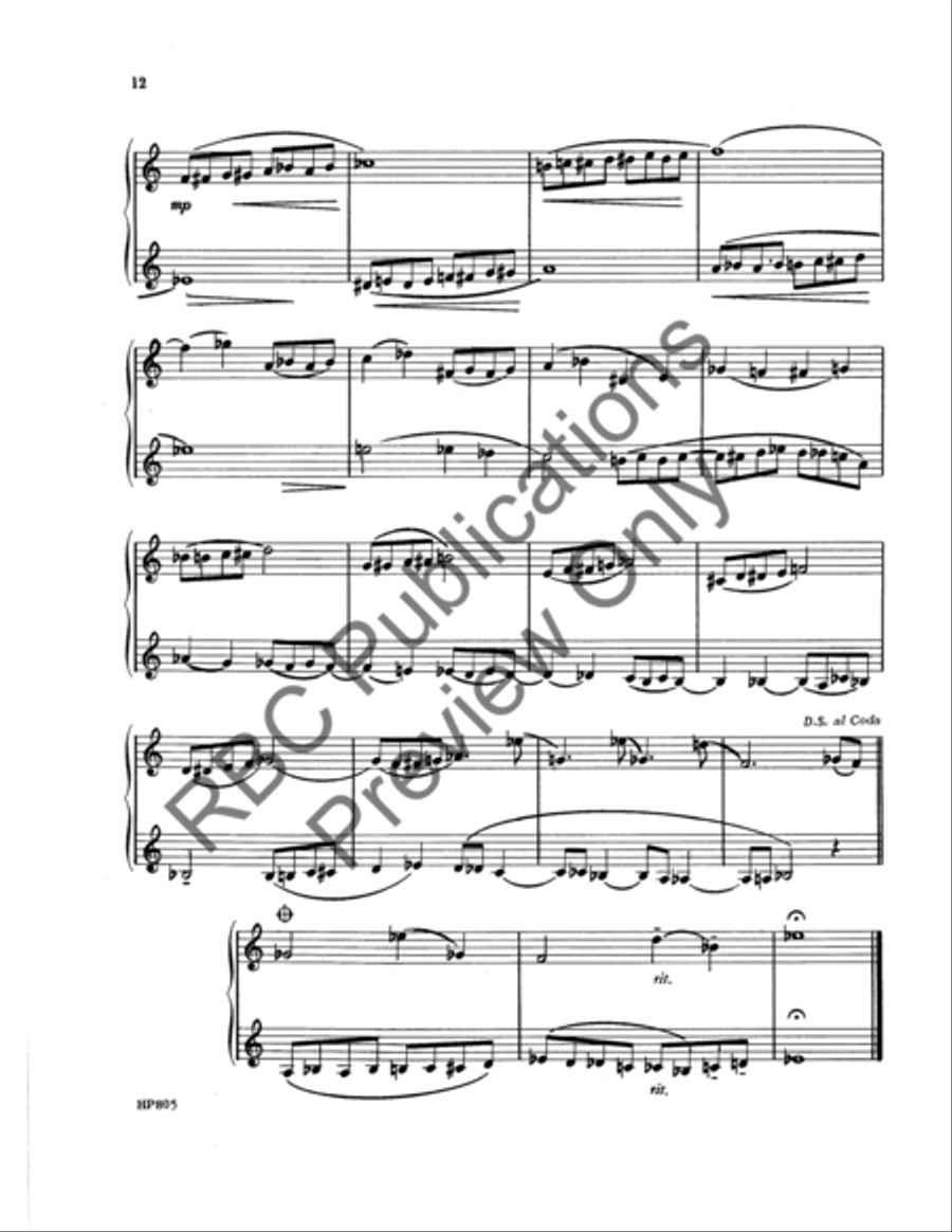 Dozen And One Trumpet Duets Trumpet Duet scores gallery preview page 14