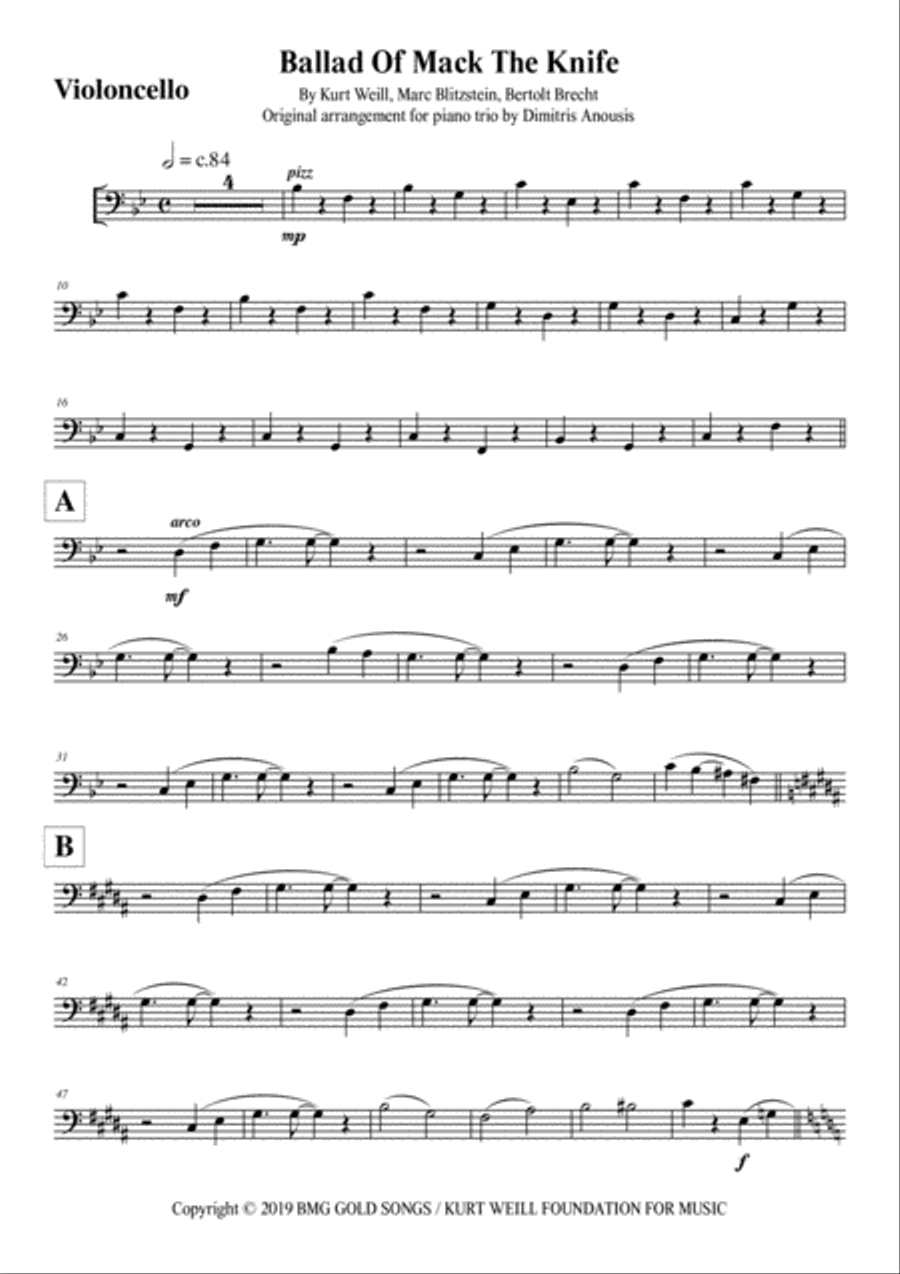 Mack The Knife Chamber Orchestra scores gallery preview page 5