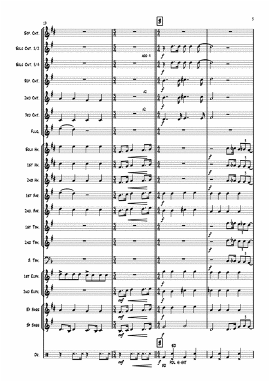 All You Need Is Love Brass Band scores gallery preview page 5
