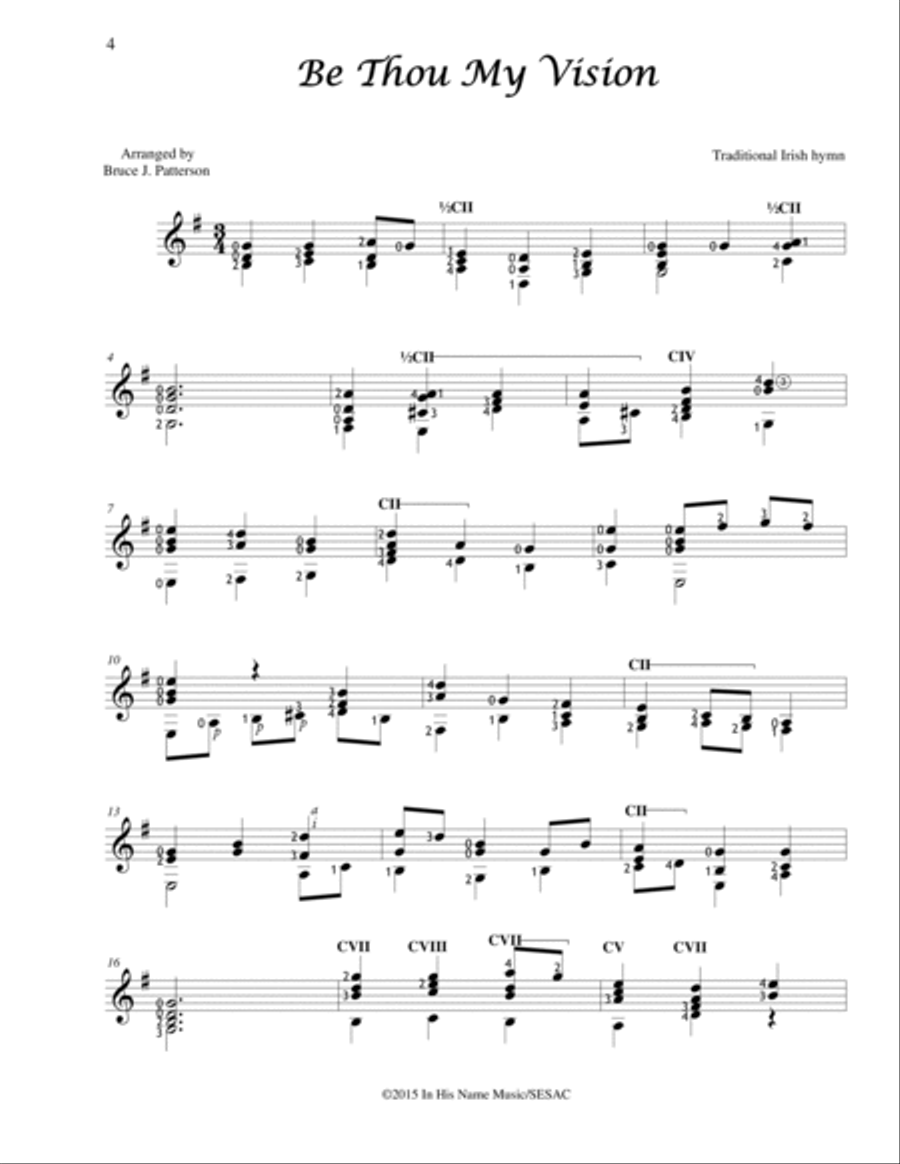 Be Thou My Vision Acoustic Guitar scores gallery preview page 2