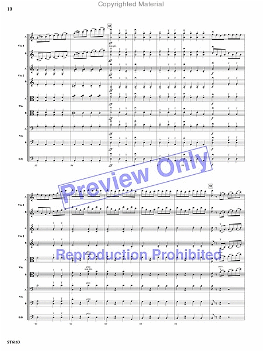 Russian Easter Overture String Orchestra scores gallery preview page 9