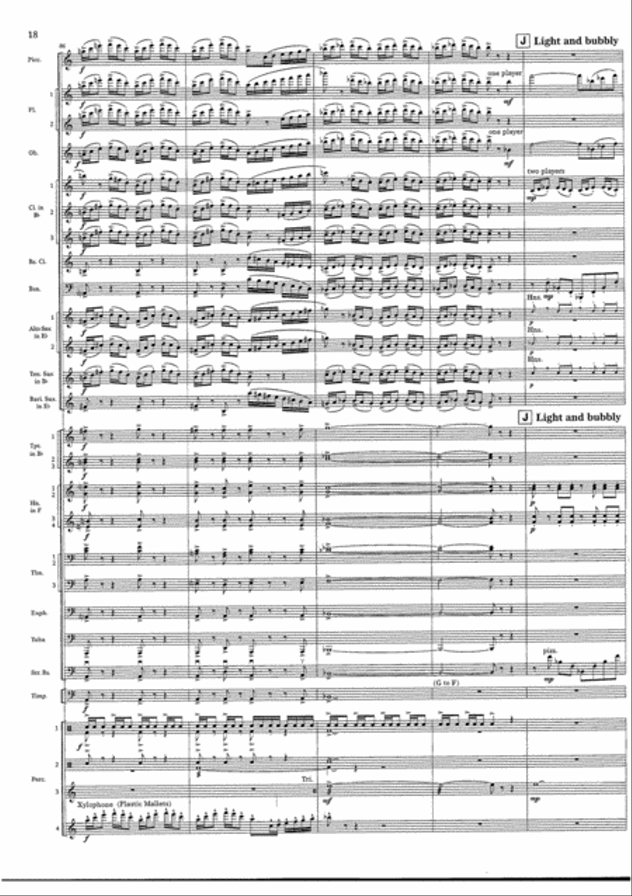 Cry of the Last Unicorn Concert Band scores gallery preview page 18