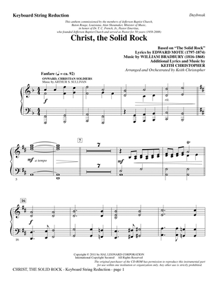 Christ, The Solid Rock - Keyboard String Reduction