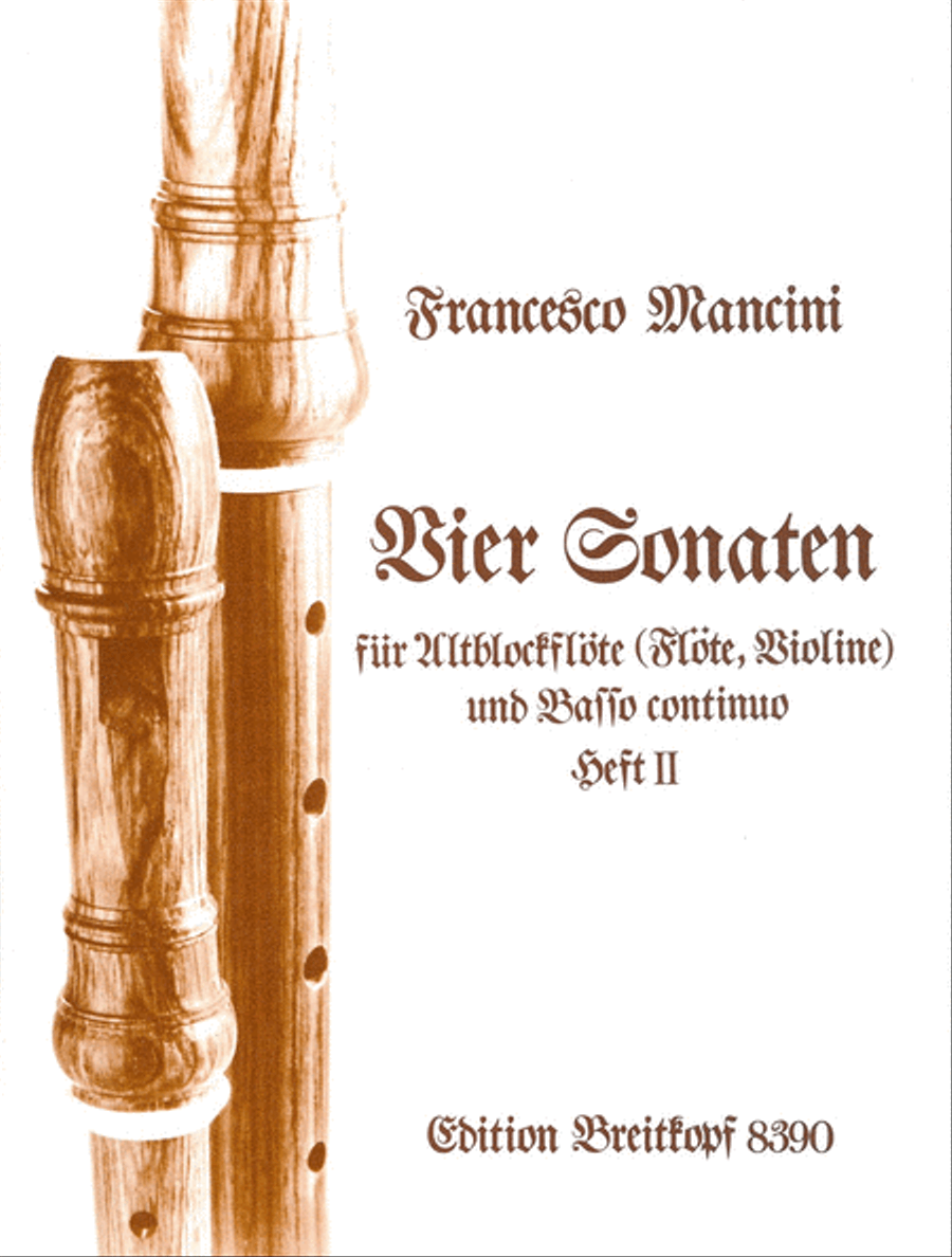 4 Sonatas Violin Solo scores gallery preview page 1