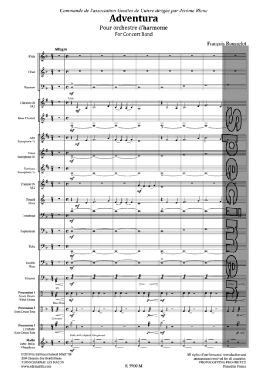 Adventura Concert Band scores gallery preview page 2