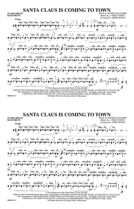 Santa Claus Is Coming to Town: Snare Drum/Bass Drum