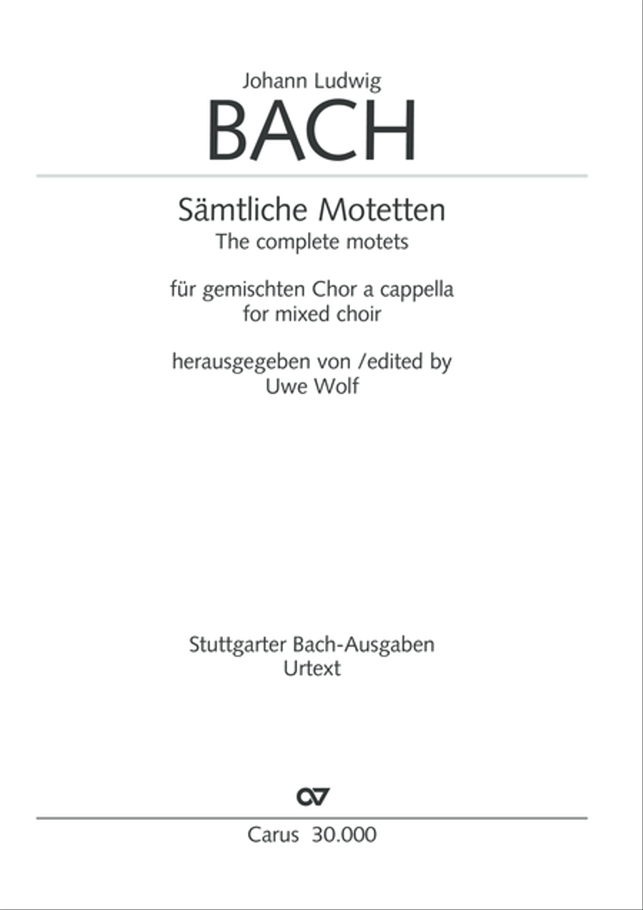 J.L. Bach: The complete motets Choir scores gallery preview page 2