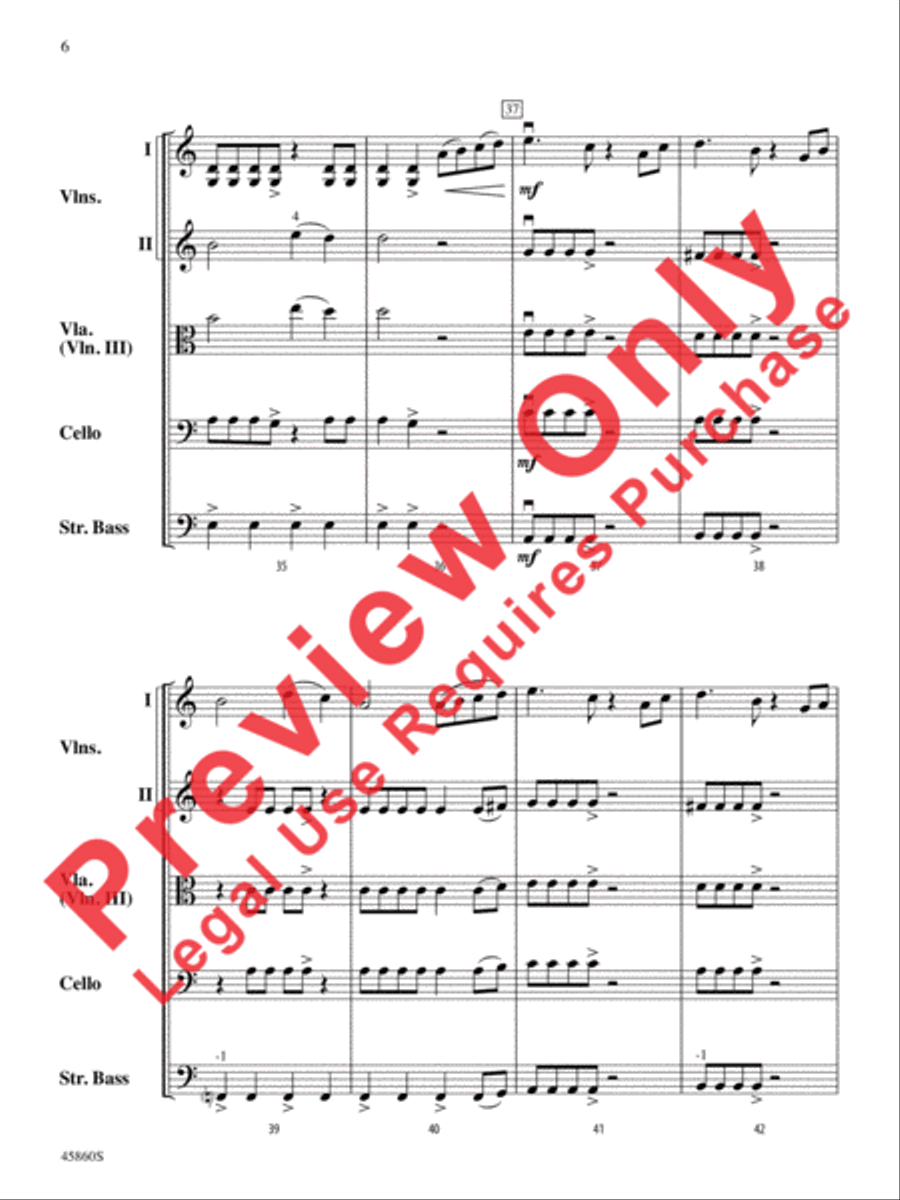 Midnight Adventure String Orchestra scores gallery preview page 6