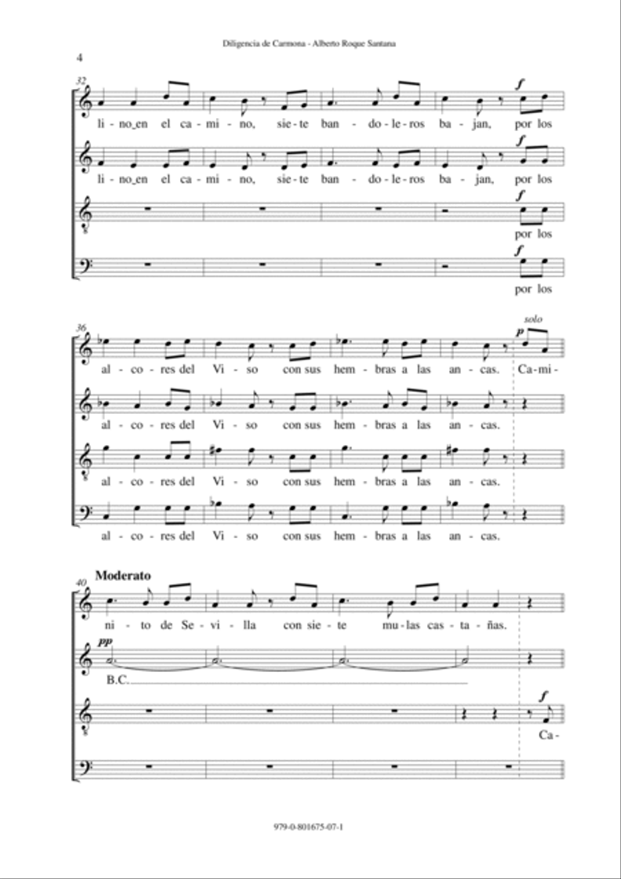 Diligencia de Carmona 4-Part scores gallery preview page 4