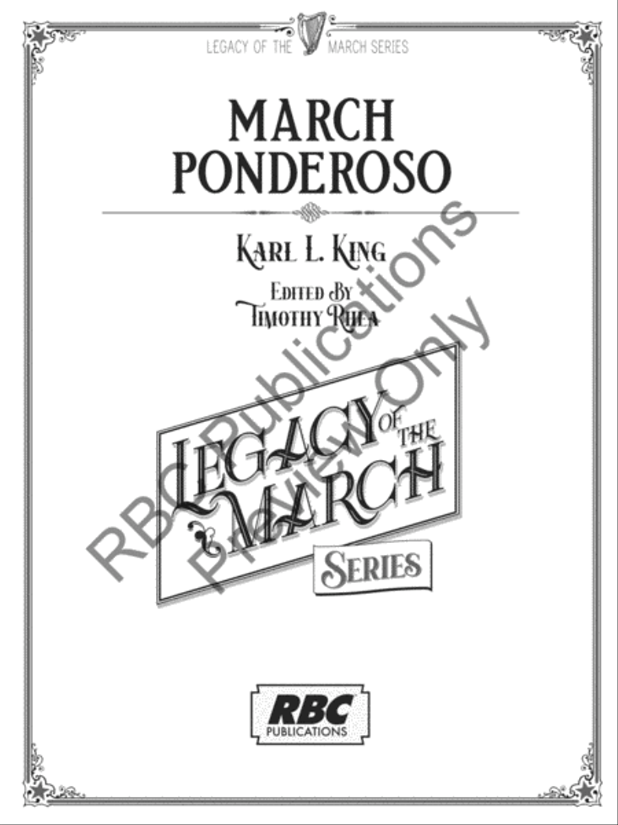 March - Ponderoso March - Ponderoso Concert Band scores gallery preview page 2