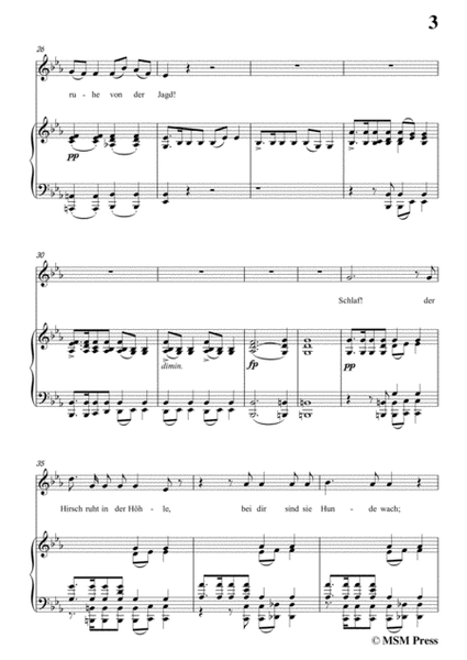 Schubert-Ellens Gesang II,Op.52 No.2,in E flat Major,for Voice&Piano image number null