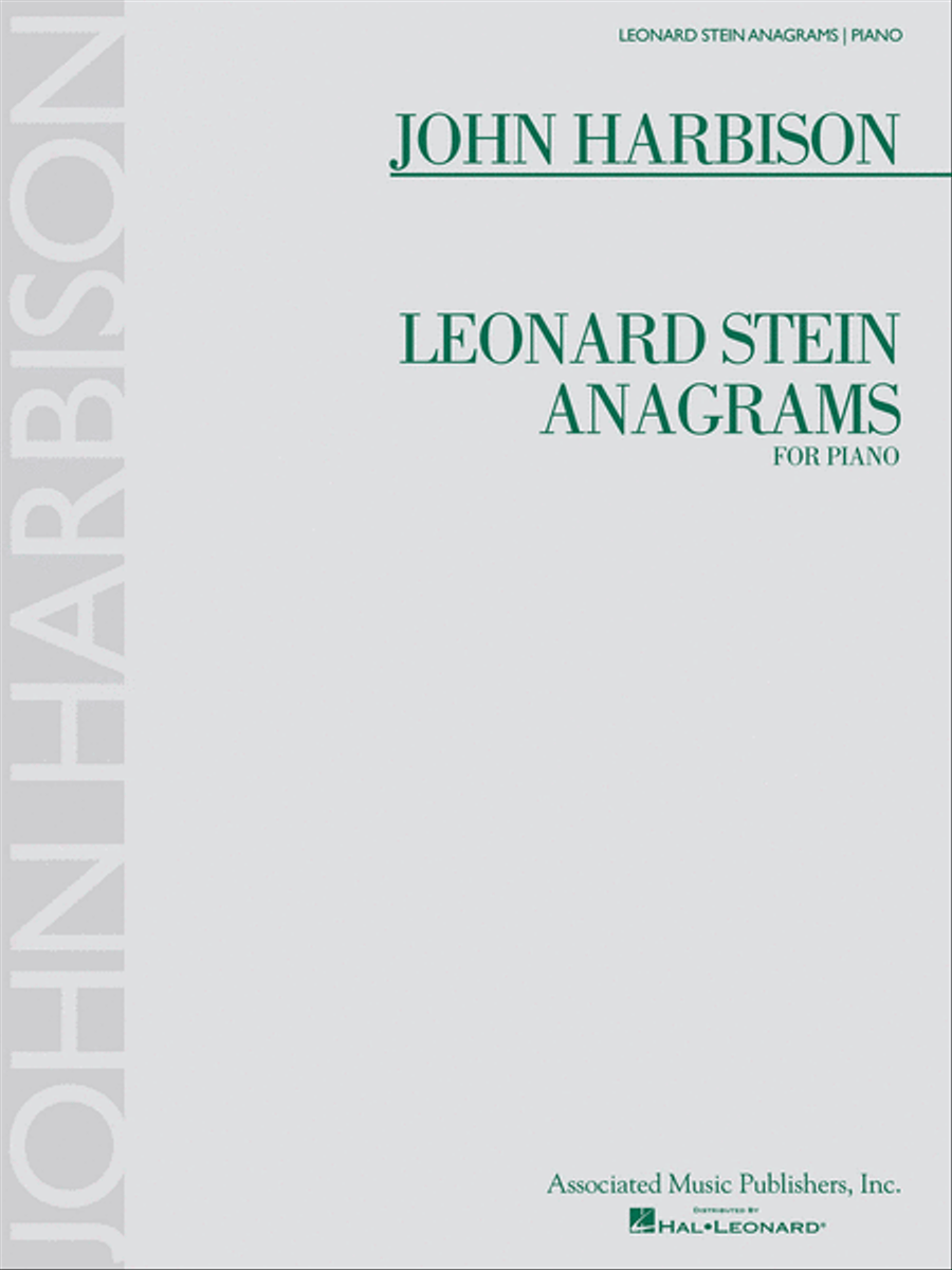 Leonard Stein Anagrams Leonard Stein Anagrams Piano Solo scores gallery preview page 1