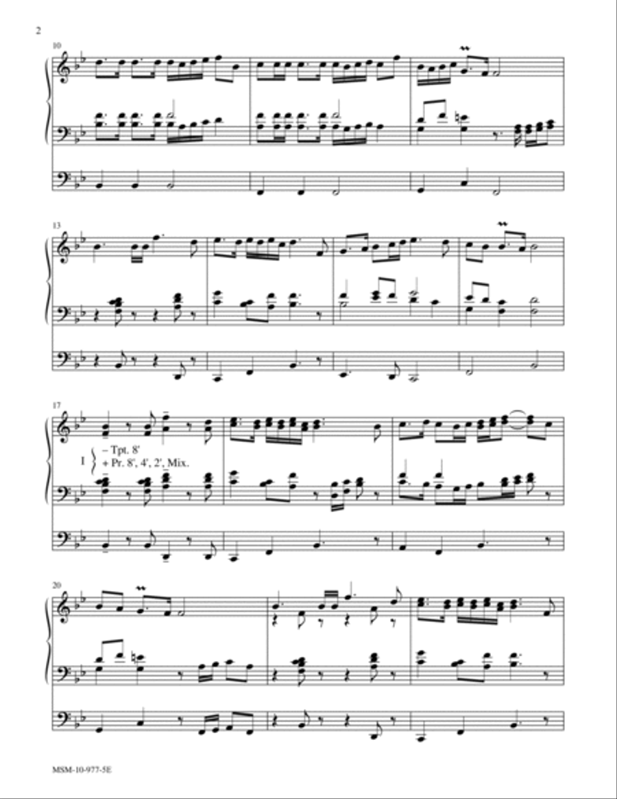 Trumpet Tune in B-flat Trumpet scores gallery preview page 2
